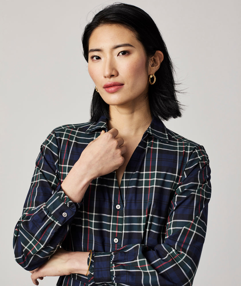 Plaid Tiered Dara Dress