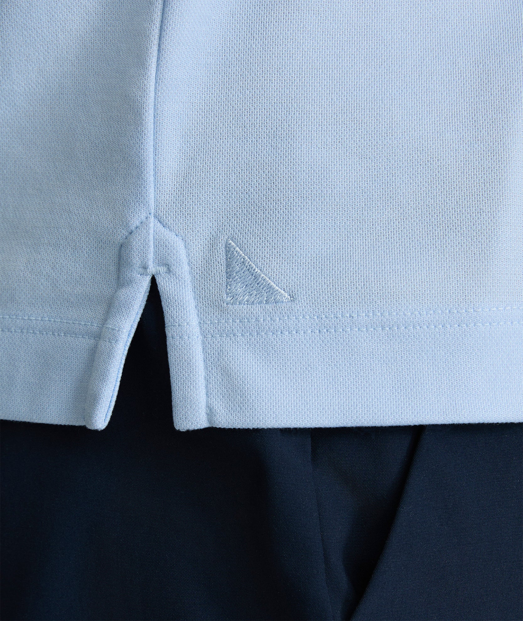 Tipped Performance Polo Light Blue | UNTUCKit