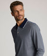 Tipped Performance Long-Sleeve Polo