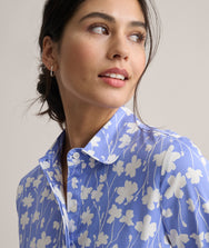 Stretch Cotton Demi Shirt Dress Zoom