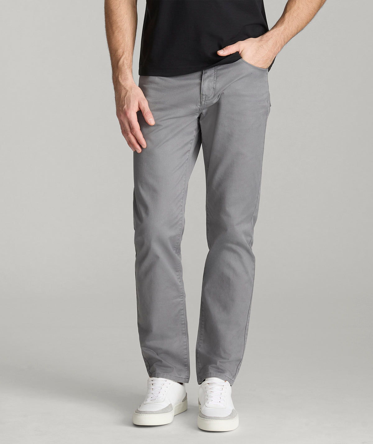 5-Pocket Chino Pants Charcoal | UNTUCKit display picture 3