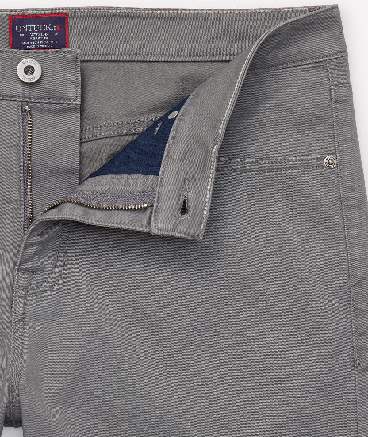 UNTUCKit Don Santiago Pants 34x30 Dark Gray Chinos NWT New Mens Casual Trousers UNTUCKit Pants Mens 34x30 Gray Don Santiago | Mercari main image 4