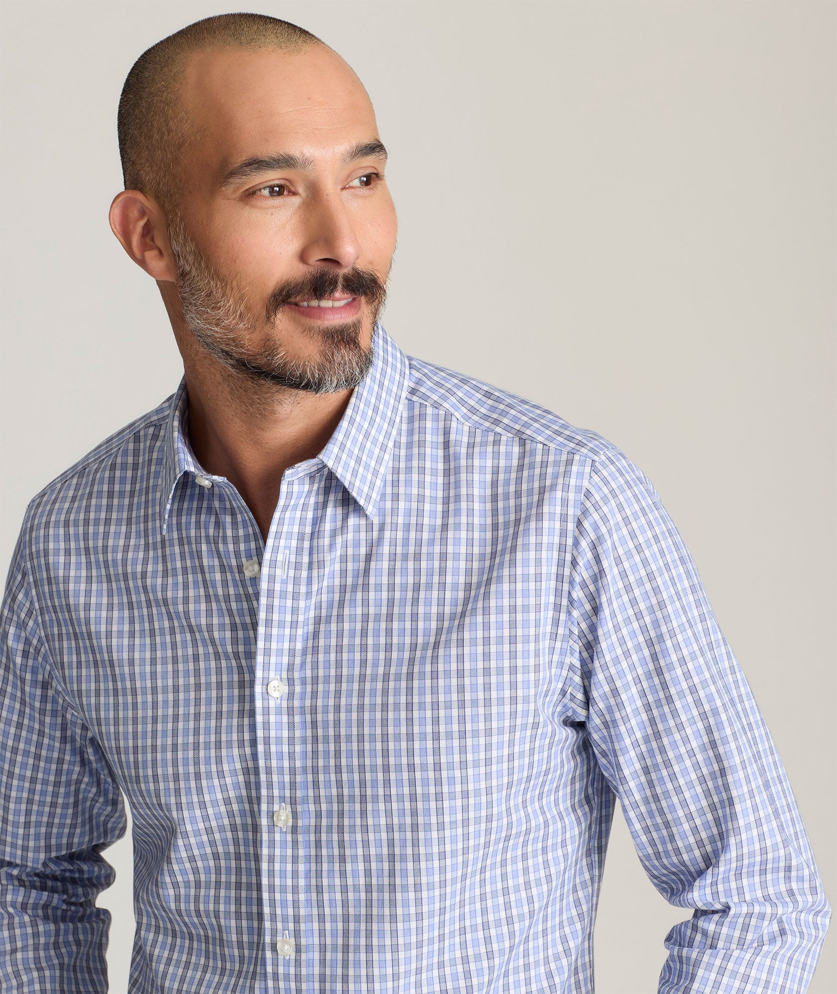 Wrinkle-Free Durif Shirt Blue Navy & White Check | UNTUCKit
