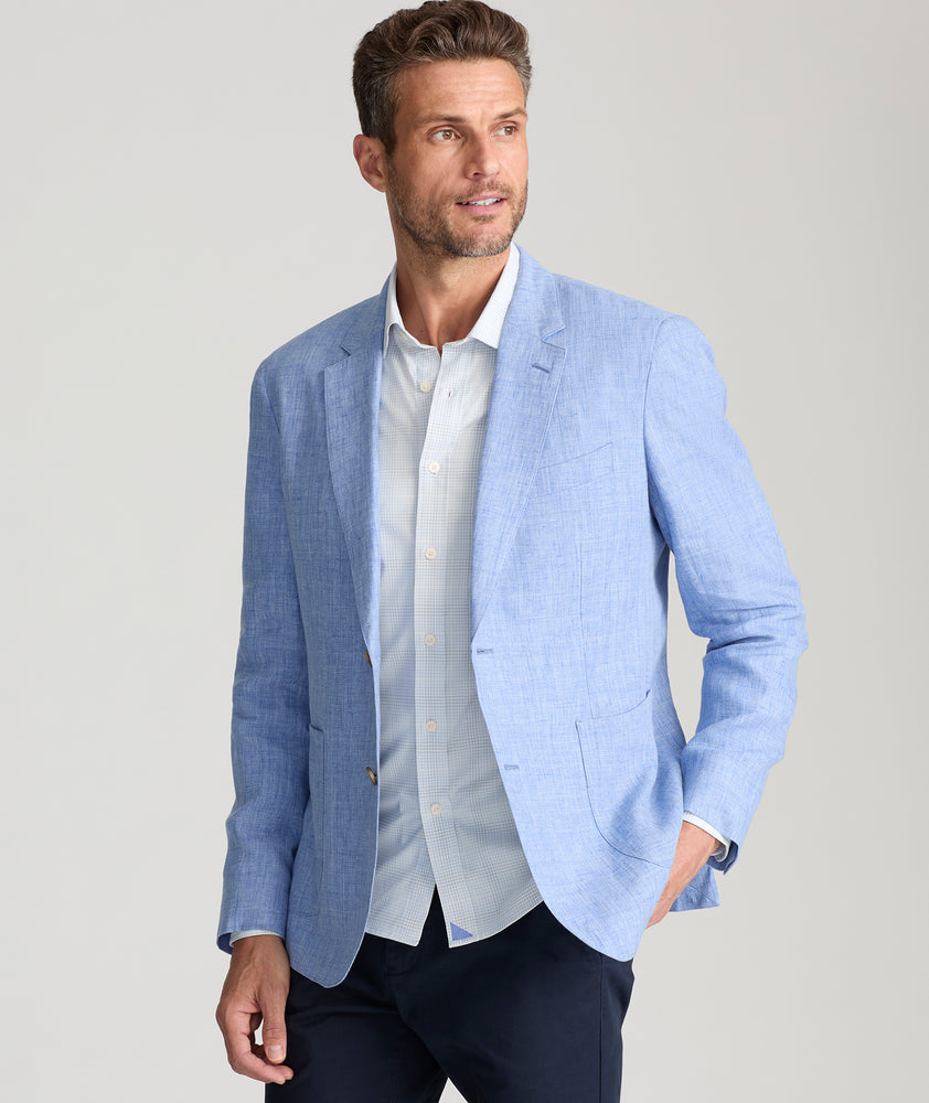 Blazer Men's Untucked Button Down Sport Coat Shirts To Wear