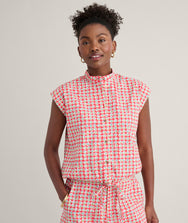 Cotton Poplin Drawstring Elsa Shirt