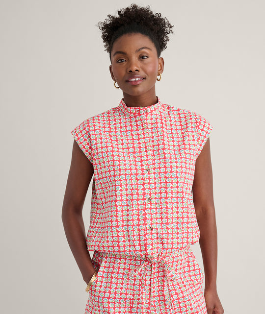 Cotton Poplin Drawstring Elsa Shirt