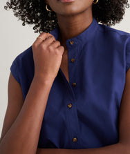 Cotton Poplin Drawstring Elsa Shirt Zoom
