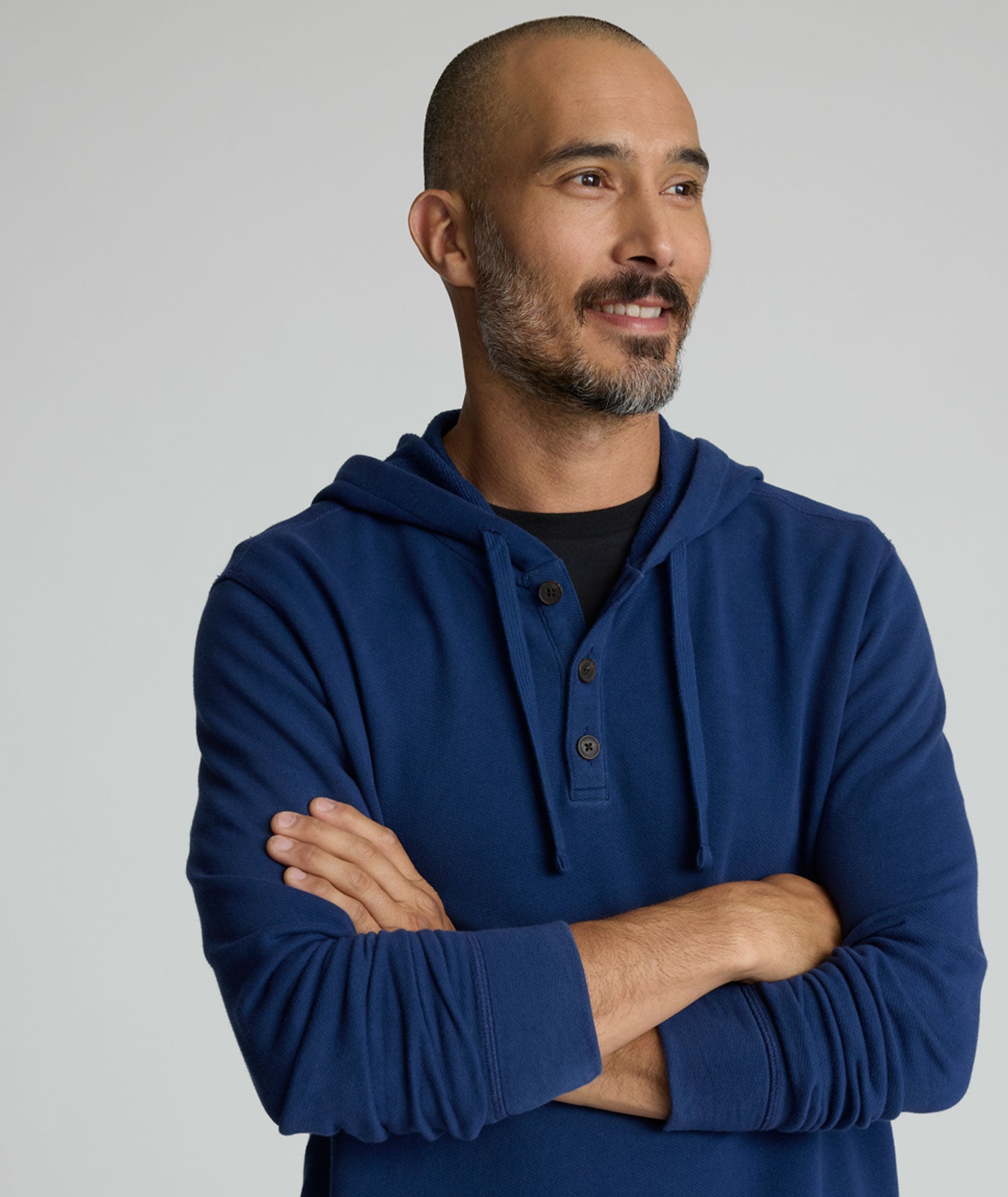 Cotton Hoodie Indigo UNTUCKit