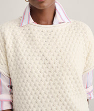 Cotton Cap Sleeve Emily Sweater Zoom