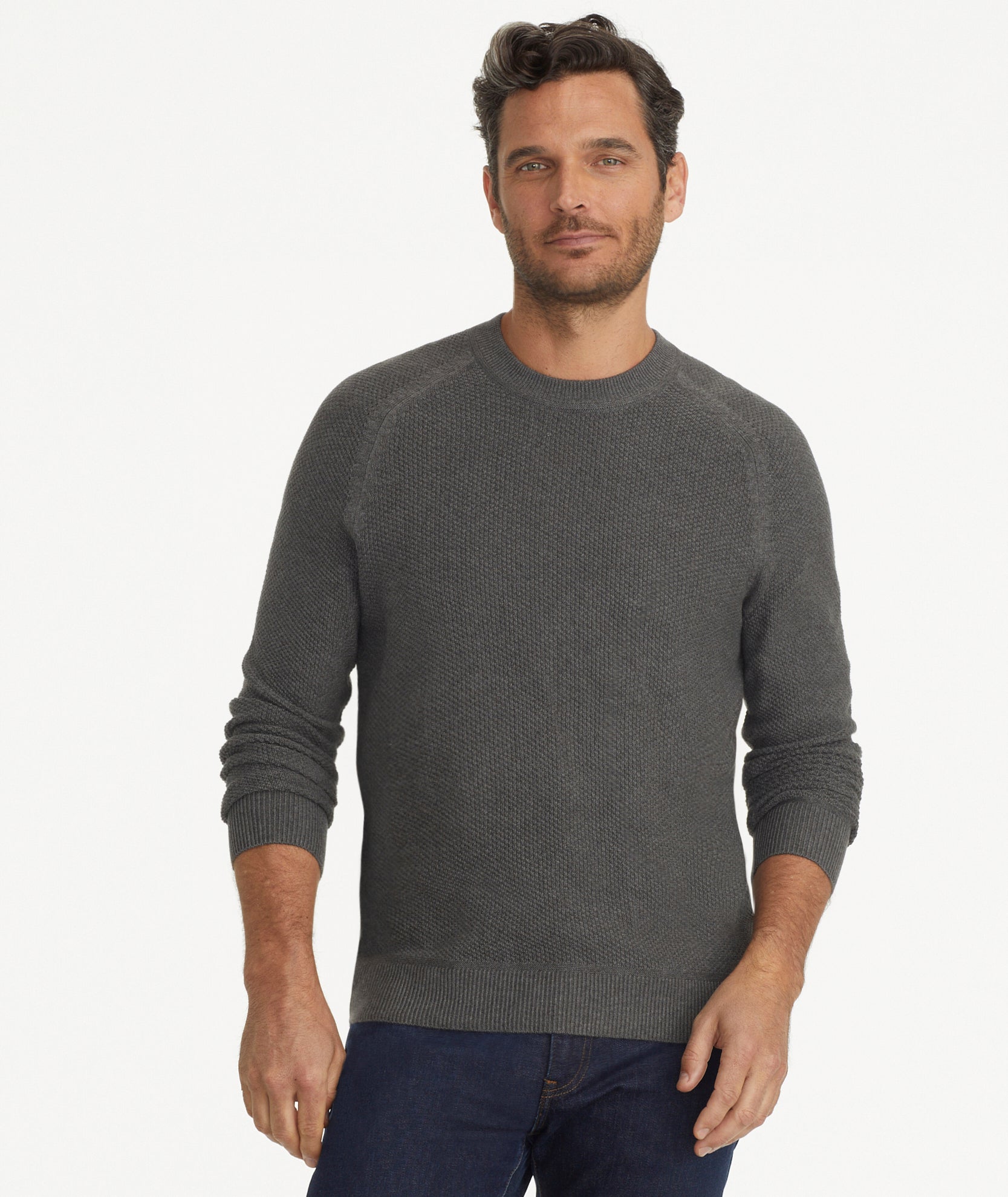 WAFFLE CREWNECK PULLOVER - 4