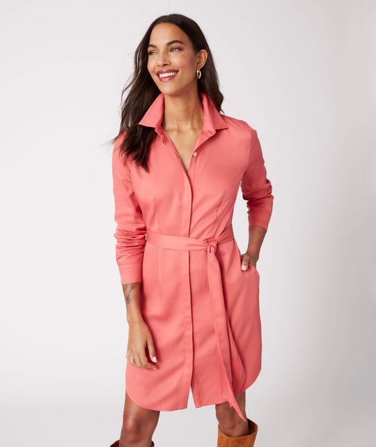 TENCEL Lyocell™ Belted Felicity Shirtdress