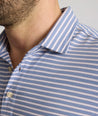 Striped Jersey Performance Polo