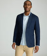 Model is wearing UNTUCKit Italian Knit Ferron Sport Coat. 