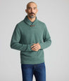 Model wearing an UNTUCKit Green Sweatshirt.