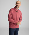 Model wearing an UNTUCKit Red Sweatshirt.