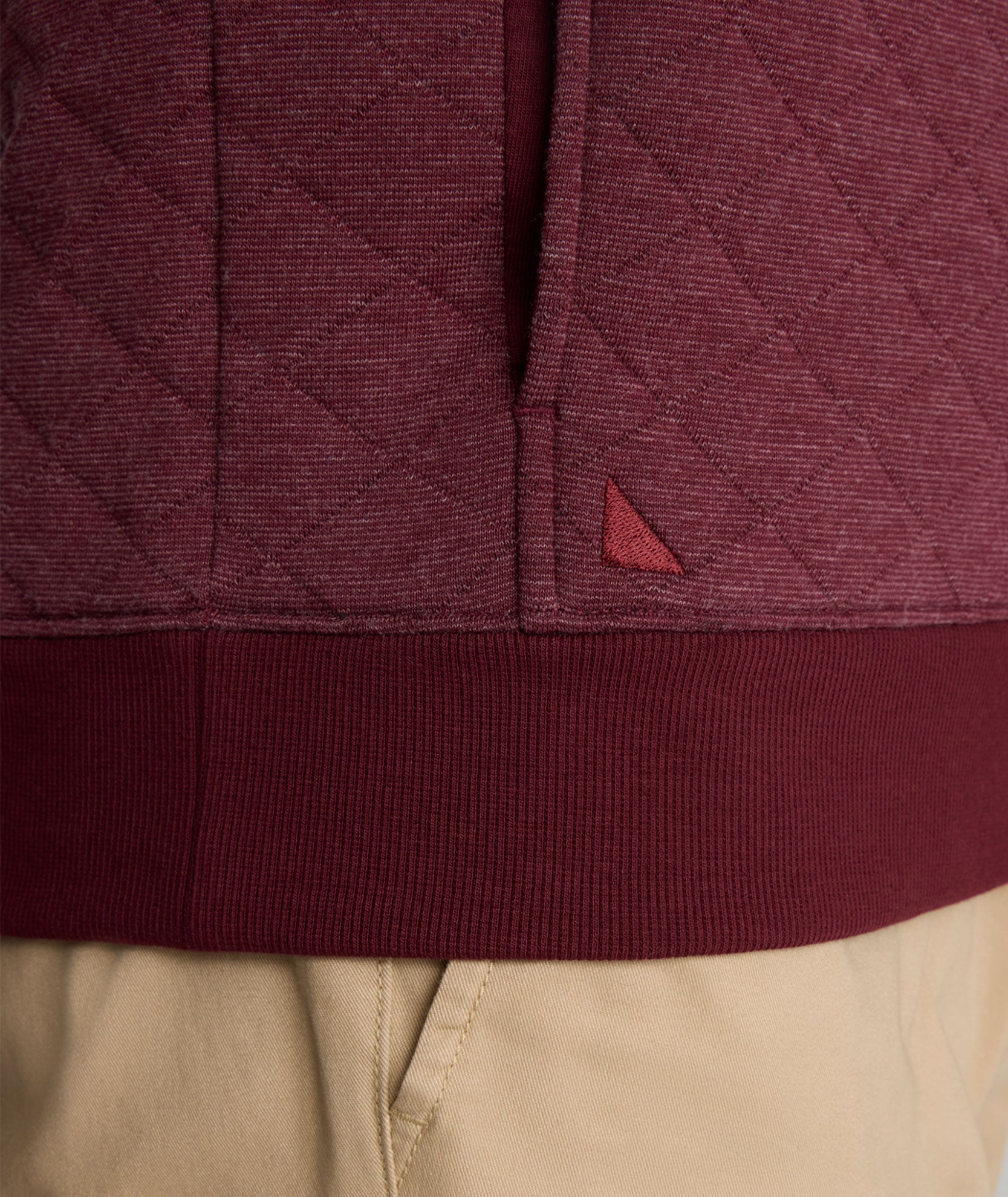 Quilted Pullover Maroon | UNTUCKit