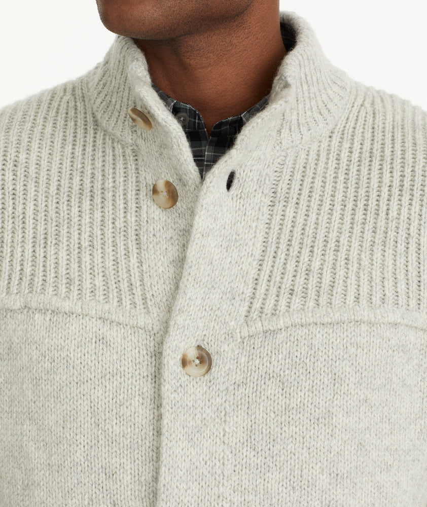 Wool Blend Chunky Cardigan