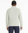 Model is wearing UNTUCKit Wool Blend Chunky Cardigan in Gray.