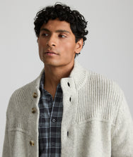 Wool-Blend Heavyweight Cardigan - FINAL SALE Zoom