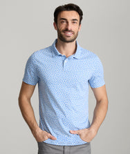 Wrinkle-Free Printed Damaschino Polo - FINAL SALE Zoom