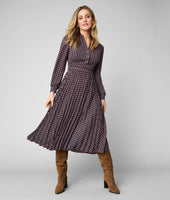 Pleated Gia Midi Dress 1