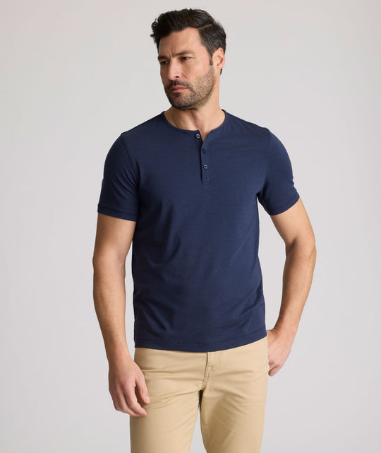 EcoSoft™ Short-Sleeve Henley