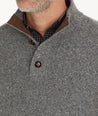 Button-Neck Donegal Sweater