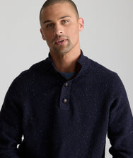 Button-Neck Donegal Sweater - FINAL SALE Zoom