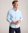 Model is wearing UNTUCKit GUTIERREZ cotton tek shirt. 