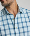 Model is wearing UNTUCKit Hartman flannel. 