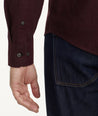 Model is wearing UNTUCKit Flannel Hemsworth Shirt in Flannel Hemsworth Shirt.
