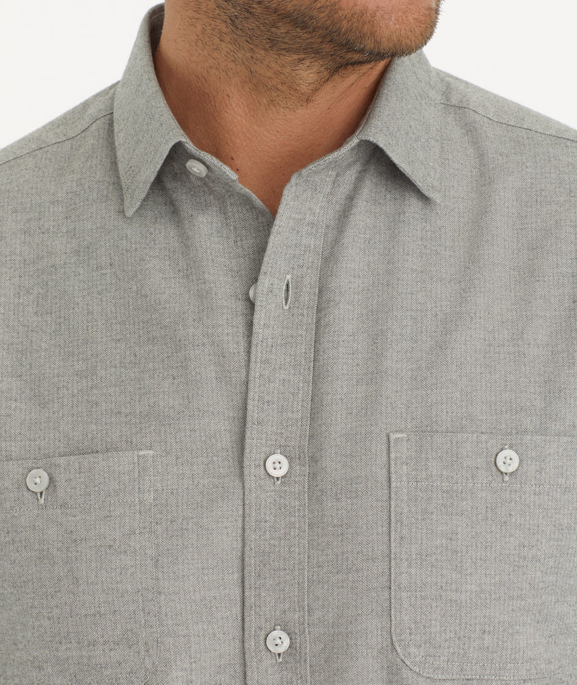 Extra Fine Cotton Flannel in Light Grey