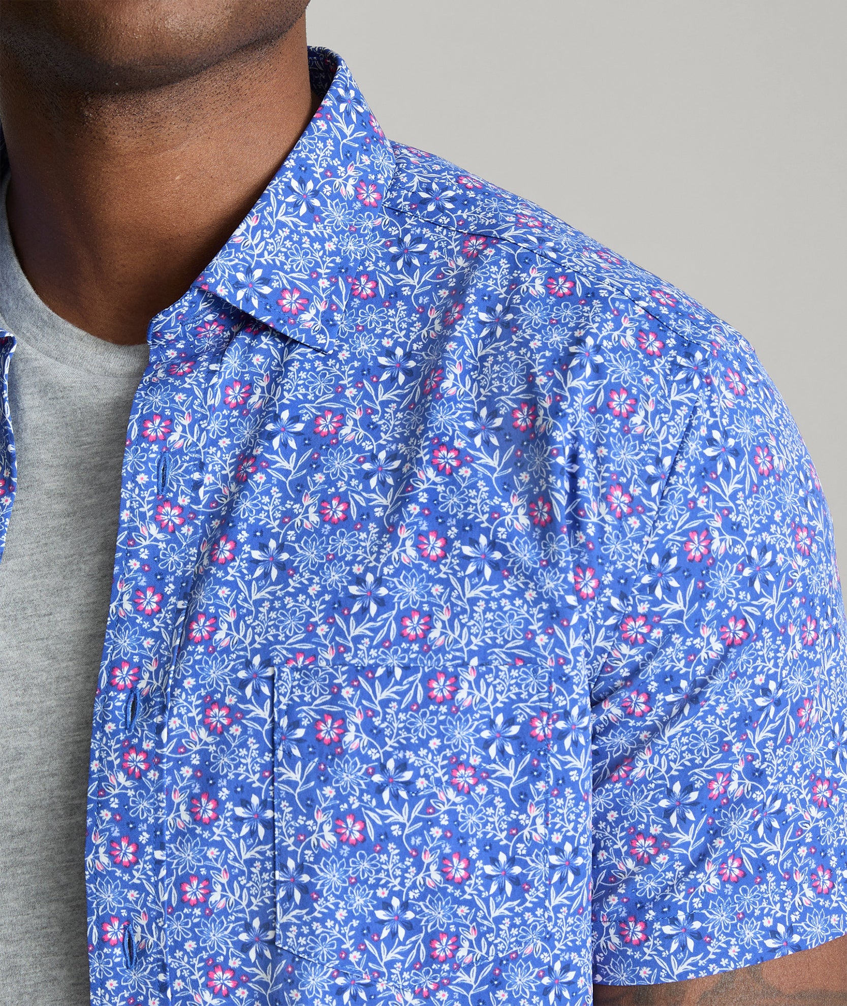 Chemise Technique Huk Homme Taille S - Bleu Motif Floral - Pêche Randonnée (occasion)