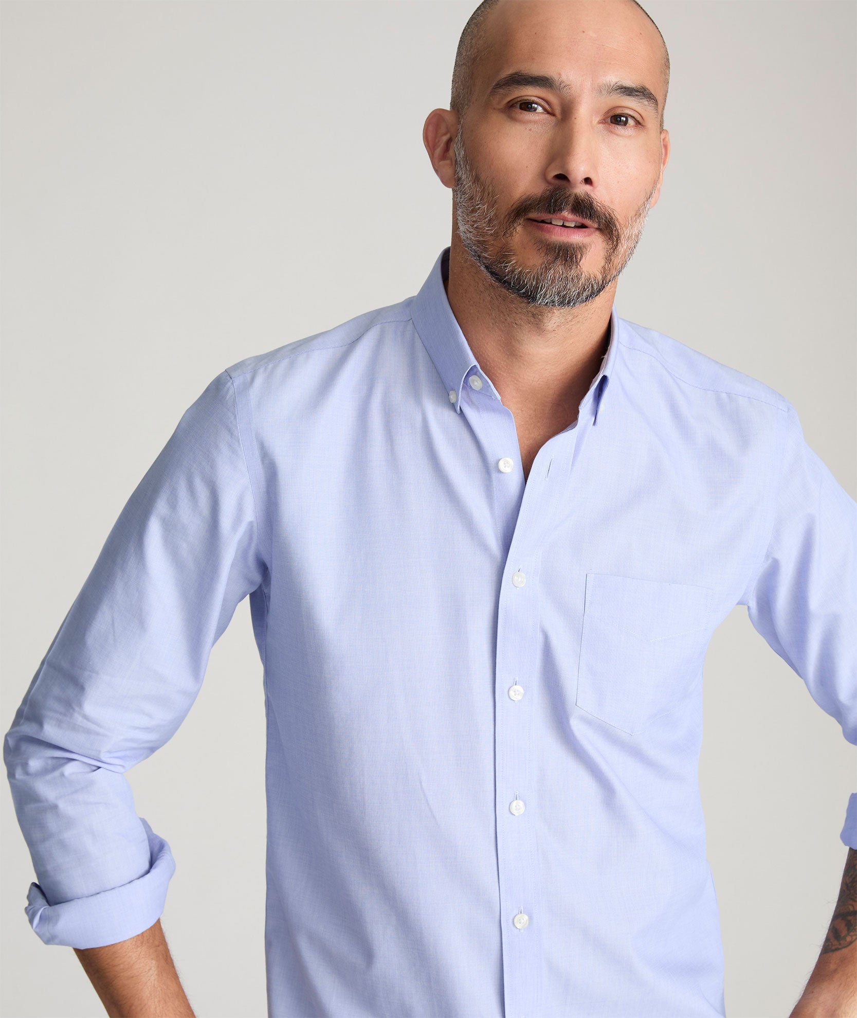 Wrinkle-Free Hillside Select Shirt Blue UNTUCKit