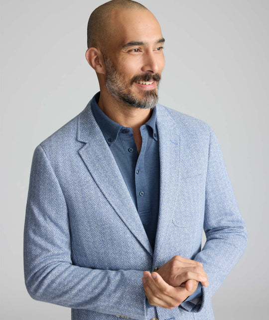 Italian Cotton-Linen Knit Holstein Sport Coat