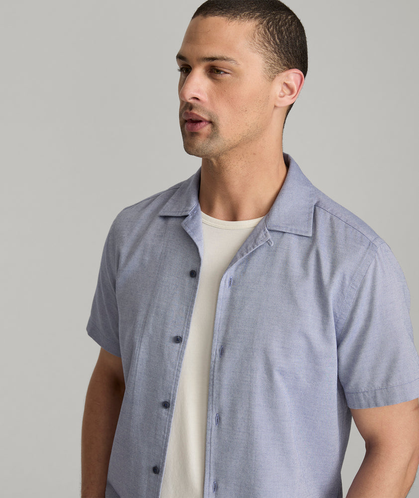 Cotton-Blend Short-Sleeve Hughes Shirt