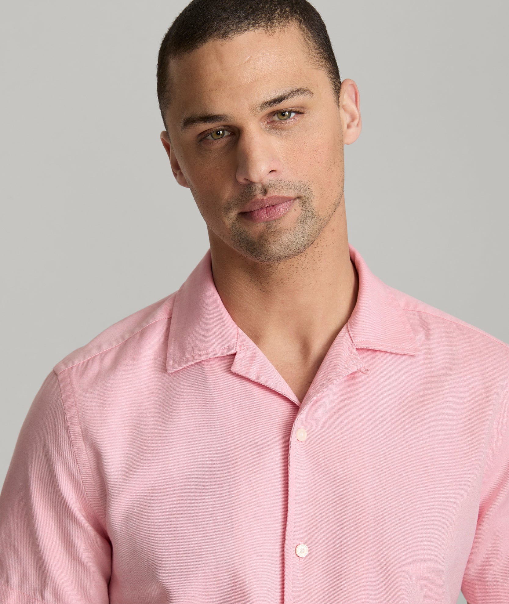 short sleeve pink dress shirt The Short Sleeve Shirt Light Pink / S
