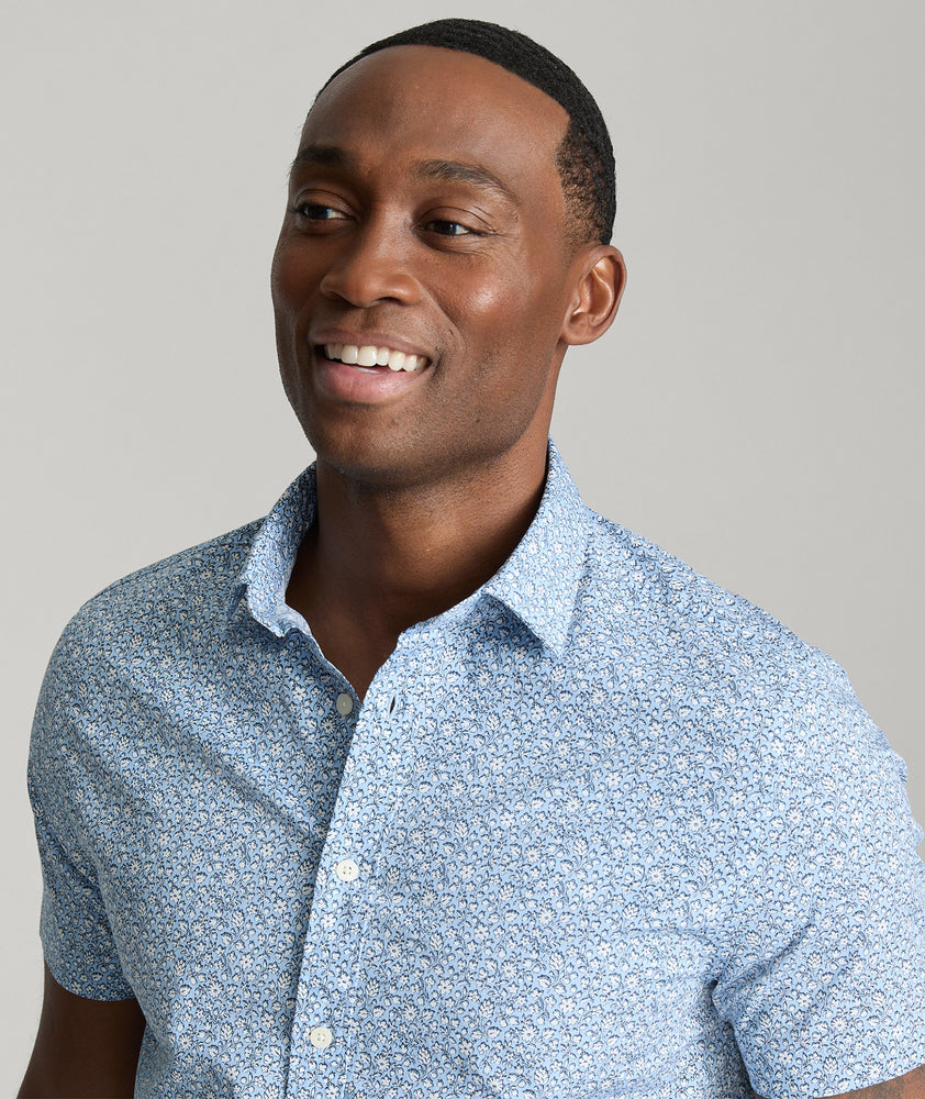Stretch Cotton Short-Sleeve Hunter Shirt