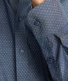 Model is wearing UNTUCKit Wrinkle-Free Ironford Shirt. 