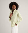 Model is wearing UNTUCKit Wrinkle-Free Stretch Cotton Classic Fit Isabella Shirt.