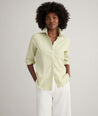 Model is wearing UNTUCKit Wrinkle-Free Stretch Cotton Classic Fit Isabella Shirt.