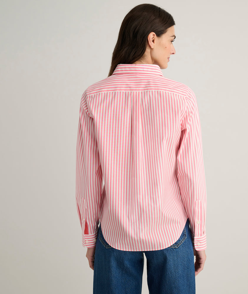 pink stripe dress shirt The Icon Shirt in Stripe Pink/White Stripe / XXL
