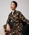 Pleated Janice Midi Shirt Dress
