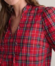 Stewart Plaid Popover Joy Shirt Zoom