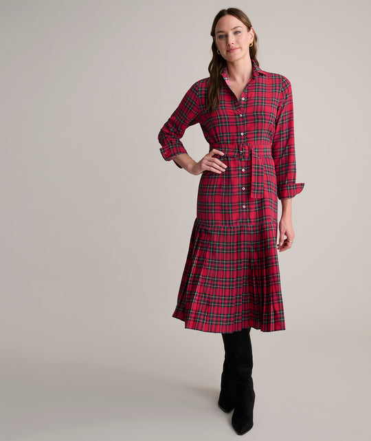 Plaid Judy Pleated Dress