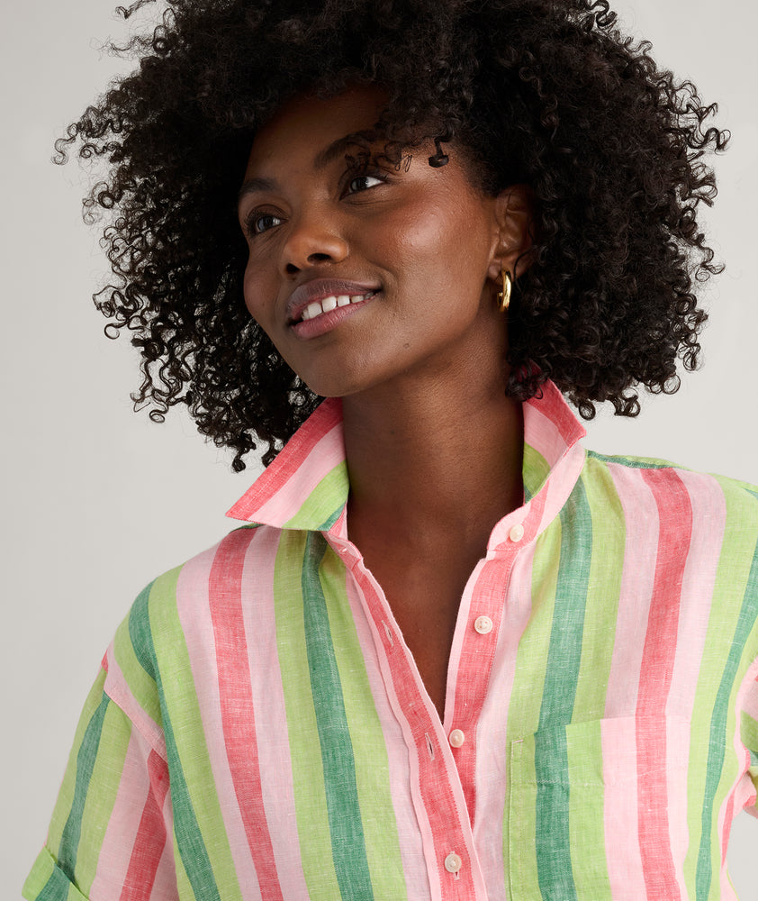 Linen Short Sleeve Juno Shirt