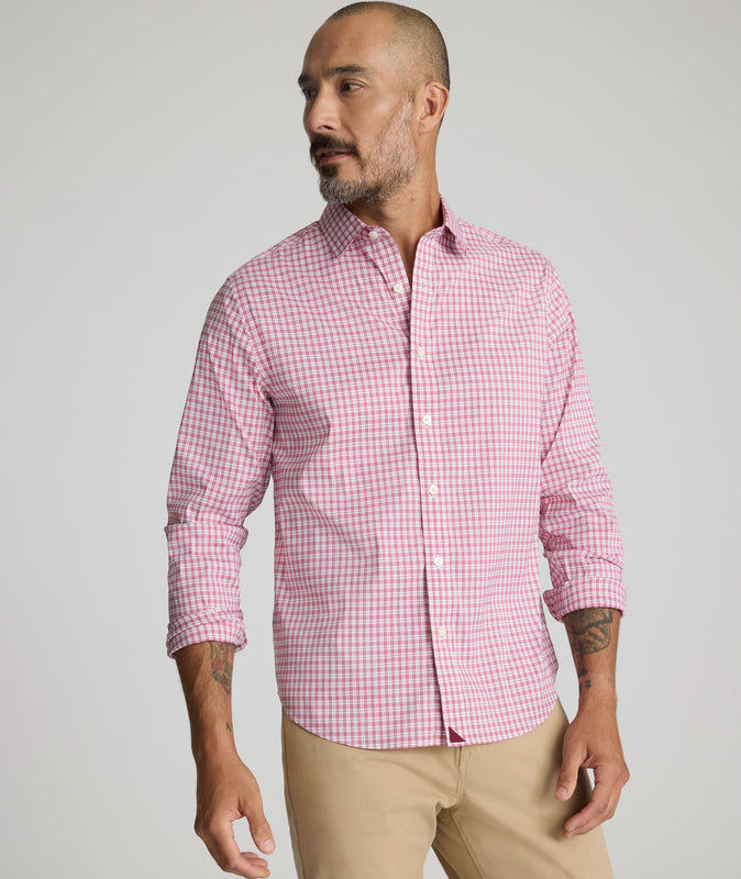 CottonTek™ Kaiser Shirt Red Check | UNTUCKit