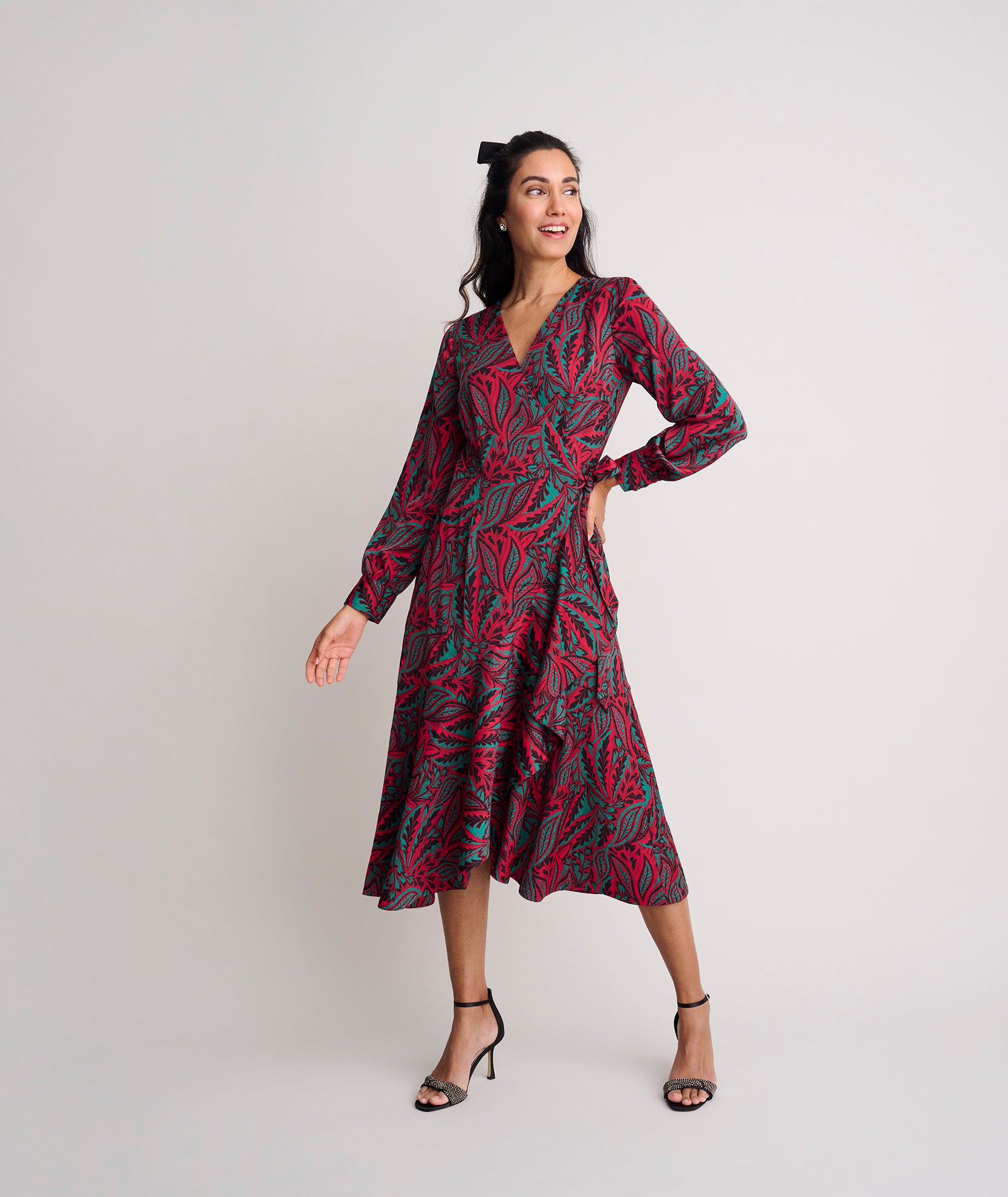 Satin paisley dress sales
