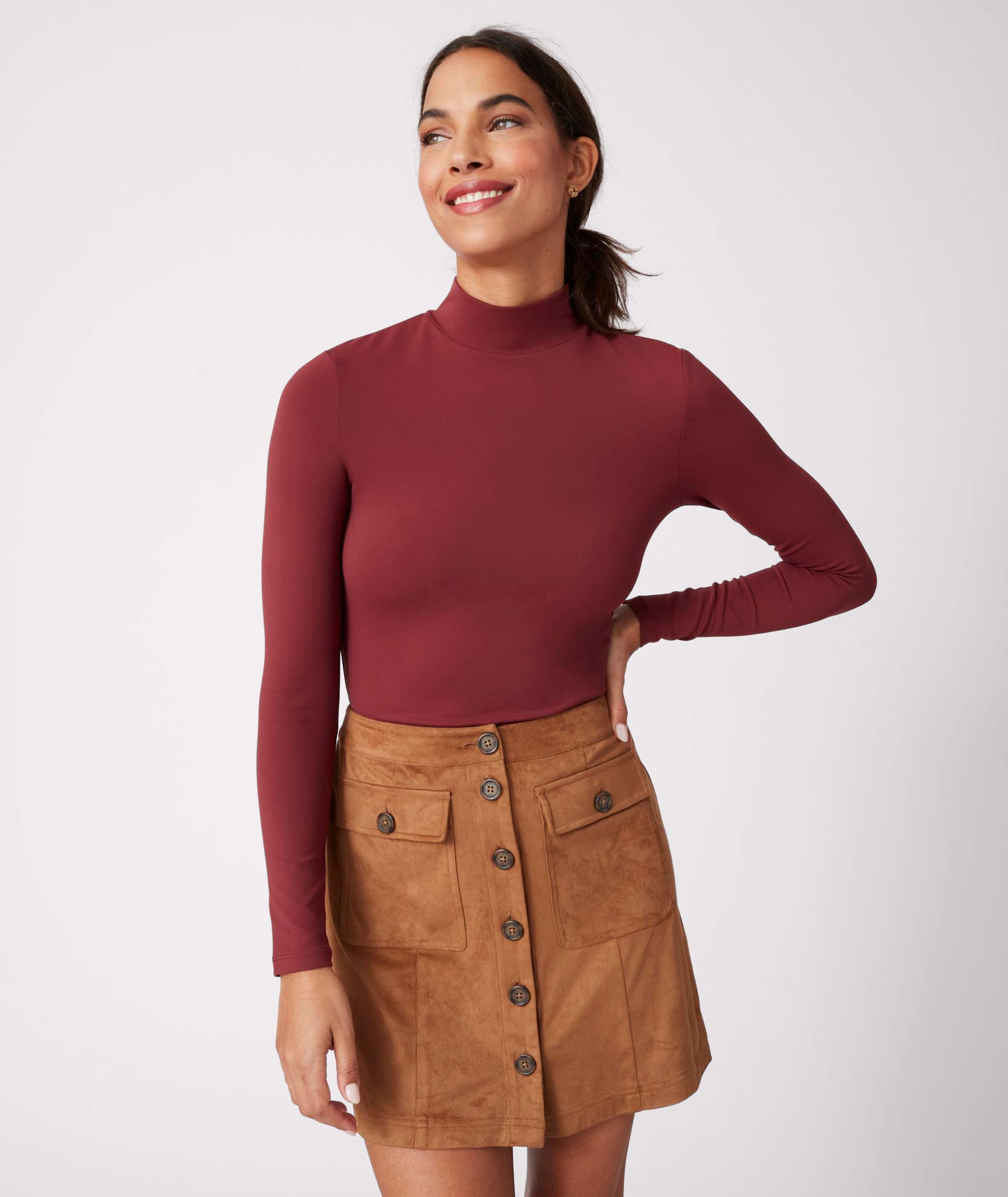 Brown suede skirt you better watch it clearance