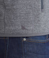 Model is wearing UNTUCKit Kezoh sweatshirt in gray.